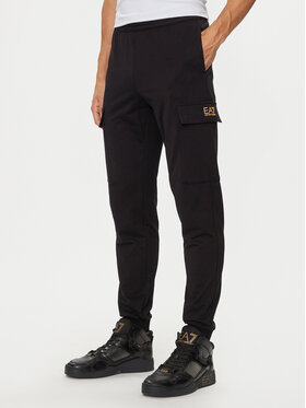 EA7 Emporio Armani Sportinės kelnės · Juoda · Regular Fit