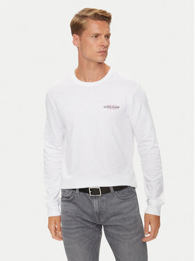 Guess Jeans Marškinėliai ilgomis rankovėmis · Balta