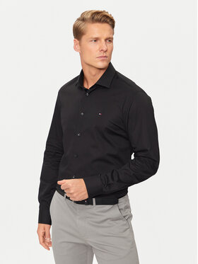Tommy Hilfiger Marškiniai · Juoda · Slim Fit