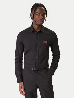 HUGO Marškiniai · Juoda · Regular Fit