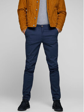 Jack & Jones Chinos kelnes · Tamsiai mėlyna · Slim Fit