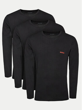 HUGO Ilgų rankovių marškinėlių komplektas · Juoda