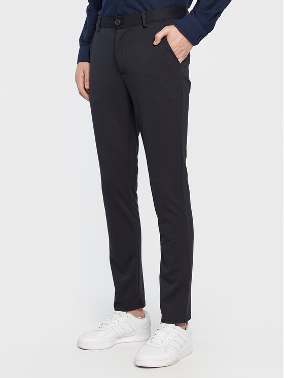 Blend Medžiaginės kelnės · Tamsiai mėlyna · Slim Fit