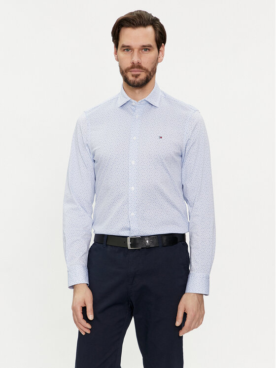 Tommy Hilfiger Marškiniai · Mėlyna · Slim Fit