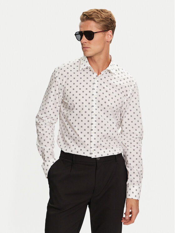 HUGO Marškiniai · Balta · Regular Fit