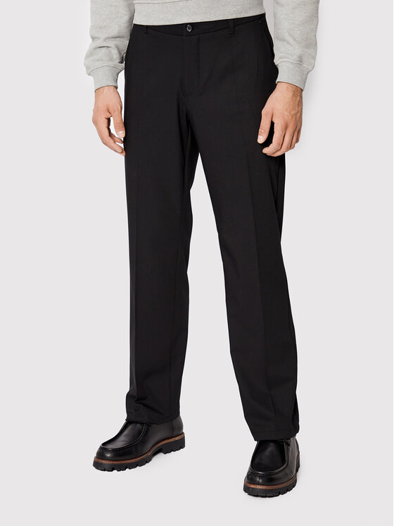 Kodas 20MAY Woodbird Medžiaginės kelnės · Juoda · Regular Fit