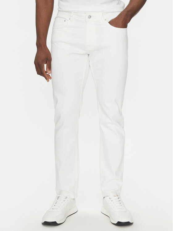 Hechter Paris Džinsai · Balta · Slim Fit