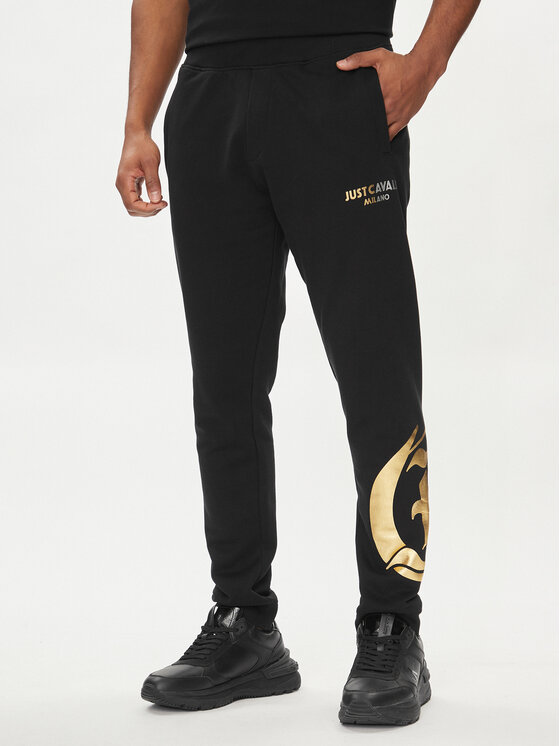 Just Cavalli Sportinės kelnės · Juoda · Regular Fit