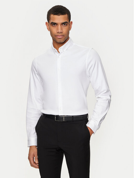 Calvin Klein Marškiniai · Balta · Slim Fit