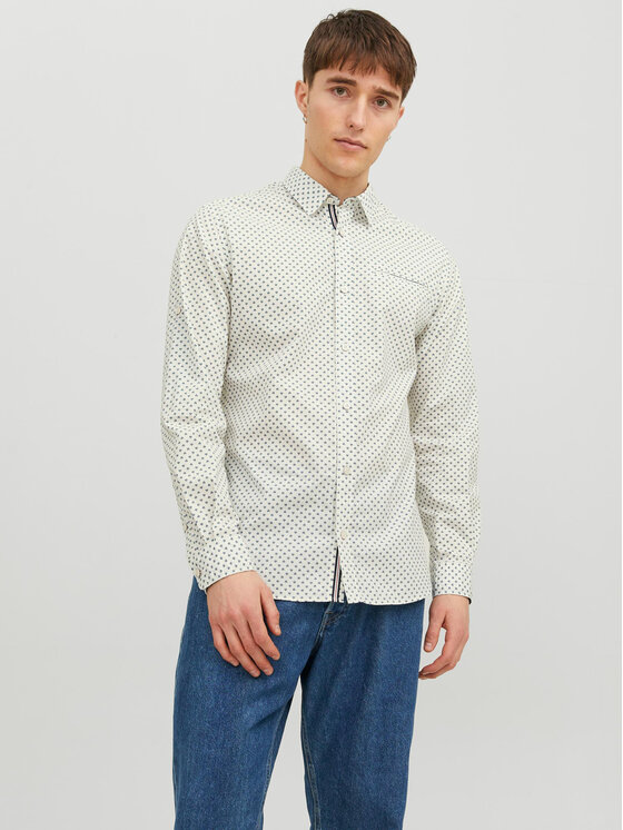 Jack & Jones Marškiniai · Balta · Slim Fit