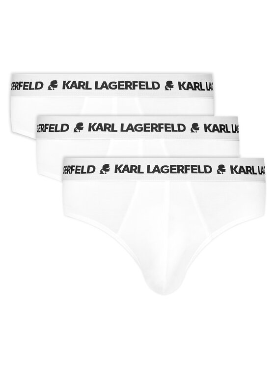 KARL LAGERFELD Apatinių šortų komplektas · Balta