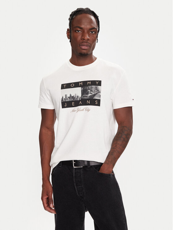 Tommy Jeans Marškinėliai · Balta
