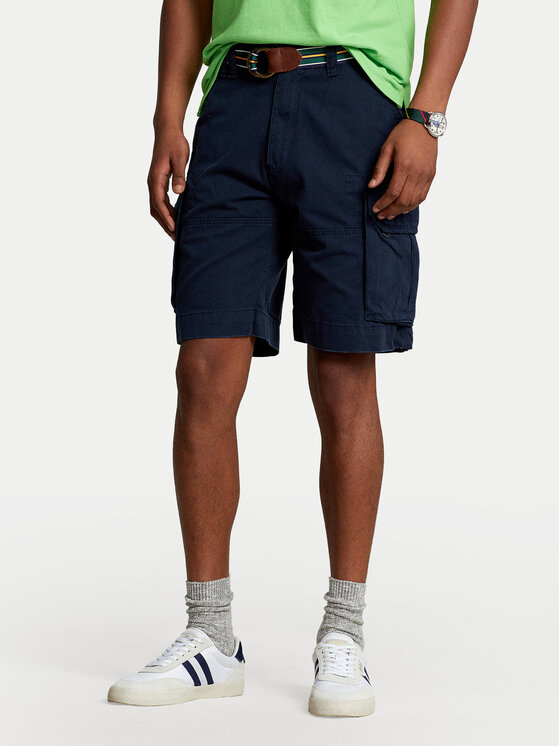 Kodas 20MAY Polo Ralph Lauren Medžiaginiai šortai · Tamsiai mėlyna