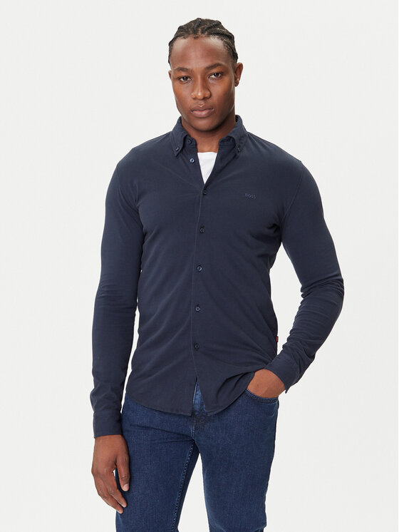 Kodas 20MAY BOSS Marškiniai · Tamsiai mėlyna · Slim Fit