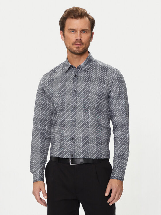 Kodas 20MAY BOSS Marškiniai · Pilka · Regular Fit