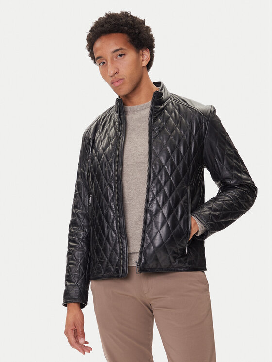 JOOP! Odinė striukė · Juoda