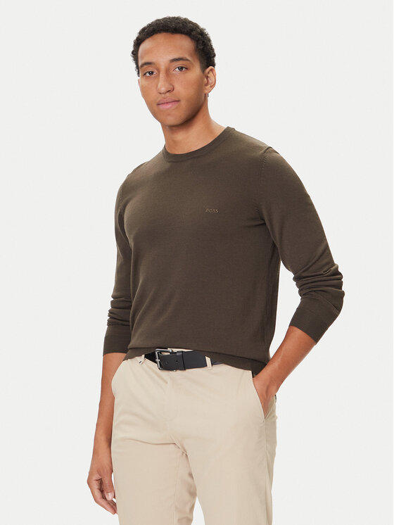 BOSS Megztinis · Žalia