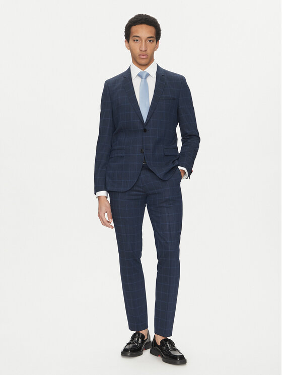 HUGO Kostiumas · Tamsiai mėlyna · Extra Slim Fit