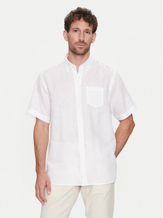 Bugatti Marškiniai · Balta · Regular Fit