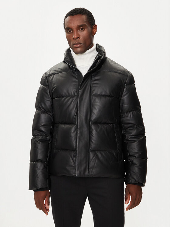 Moose Knuckles Odinė striukė · Juoda