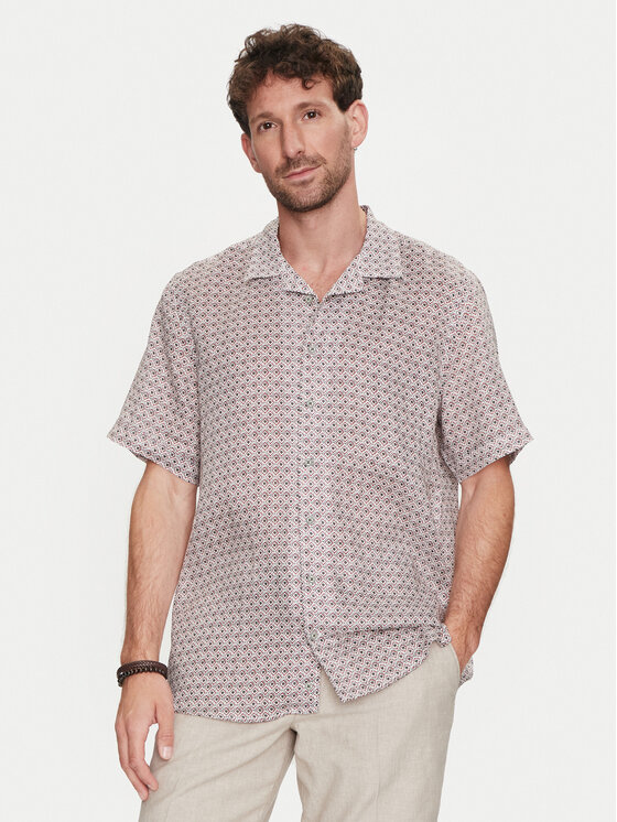 Bugatti Marškiniai · Smėlio · Slim Fit