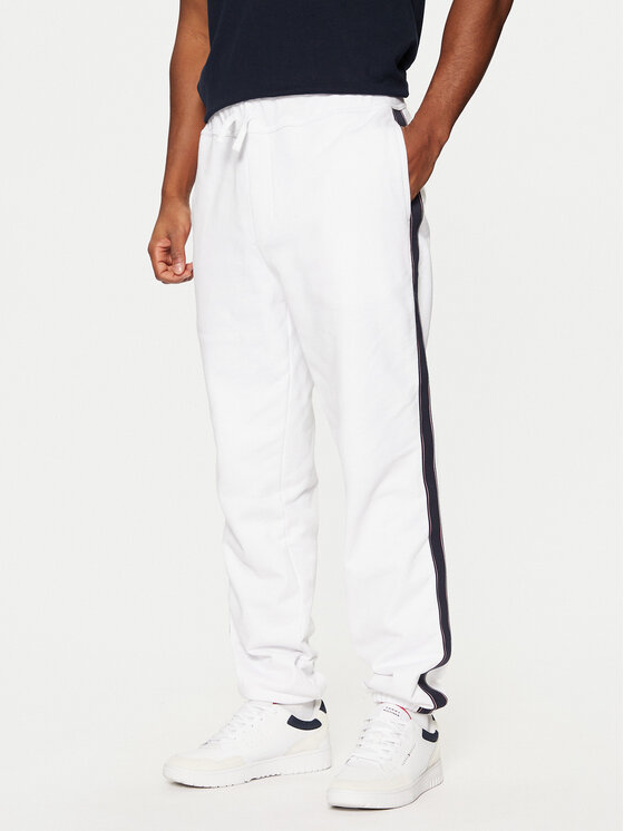 Tommy Hilfiger Sportinės kelnės · Balta · Regular Fit
