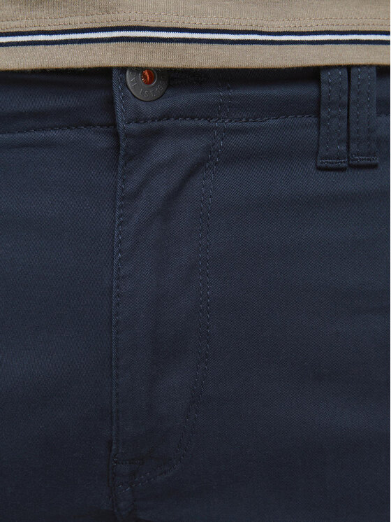 Jack & Jones Medžiaginės kelnės · Tamsiai mėlyna · Slim Fit