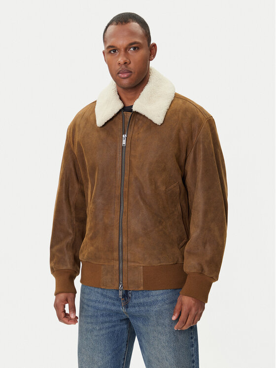 BOSS Odinė striukė · Smėlio