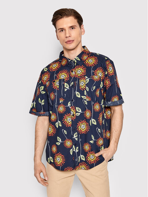 Brixton Marškiniai · Tamsiai mėlyna · Relaxed Fit