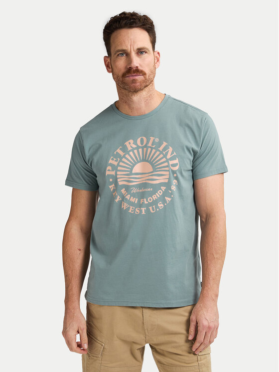 Petrol Industries Marškinėliai · Mėlyna
