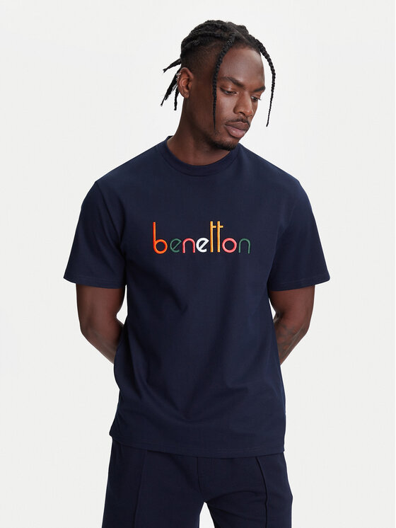 United Colors Of Benetton Marškinėliai · Tamsiai mėlyna