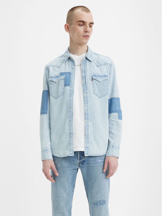 Levi's® džinsiniai marškiniai  · Mėlyna · Regular Fit