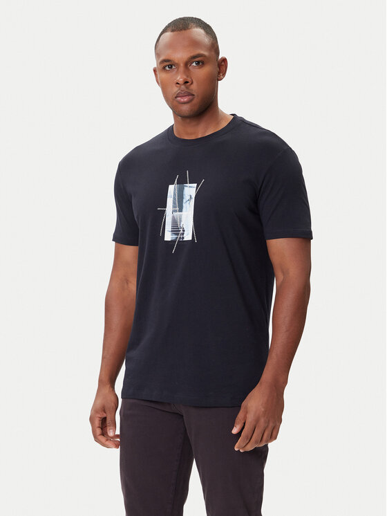 Armani Exchange Marškinėliai · Tamsiai mėlyna