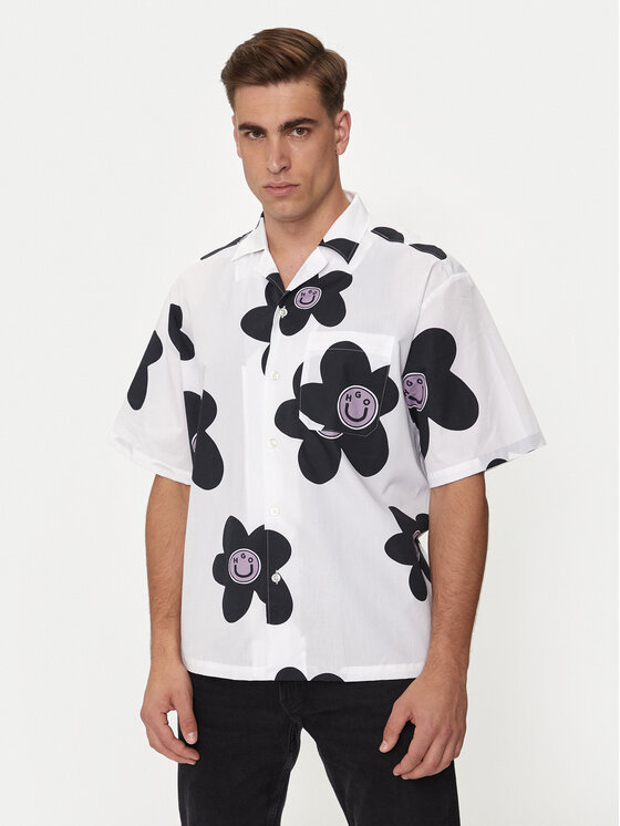 HUGO Marškiniai · Balta · Oversize