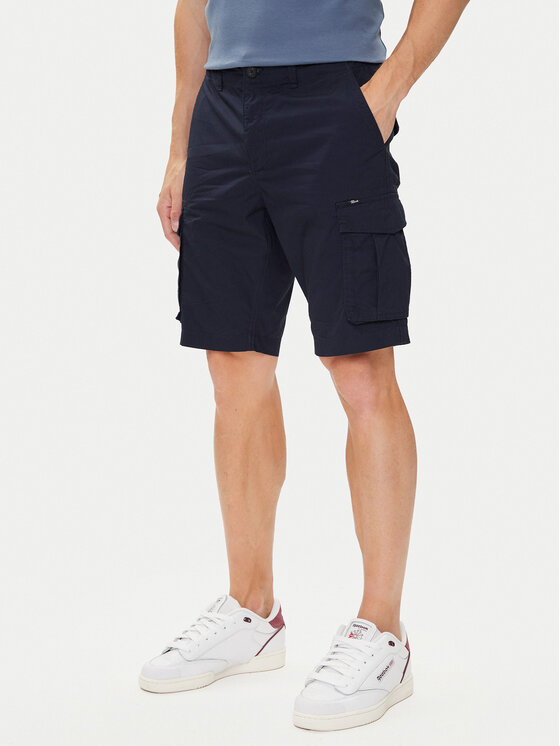 Petrol Industries Medžiaginiai šortai · Tamsiai mėlyna