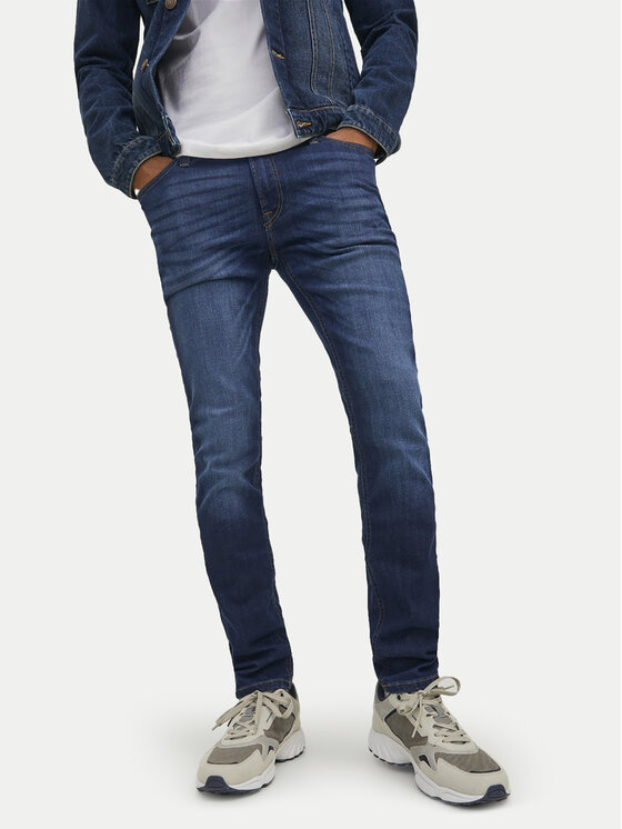 Jack & Jones Džinsai · Tamsiai mėlyna · Skinny Fit