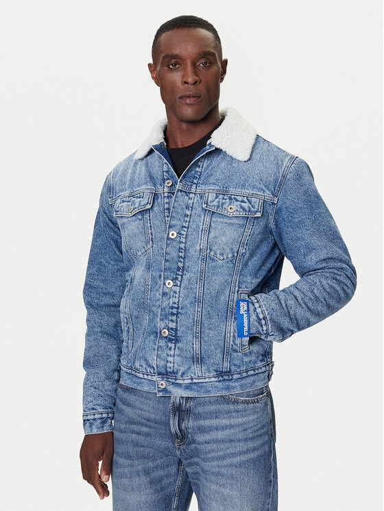Karl Lagerfeld Jeans Džinsinė striukė · Mėlyna