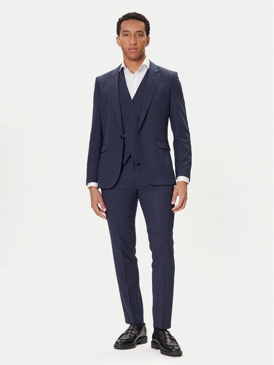 HUGO Kostiumas · Tamsiai mėlyna · Extra Slim Fit