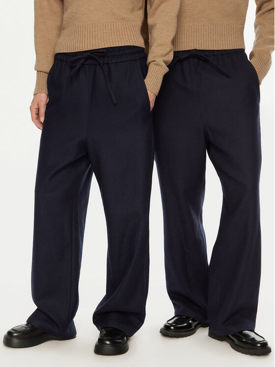 AMI Paris Sportinės kelnės · Tamsiai mėlyna · Regular Fit