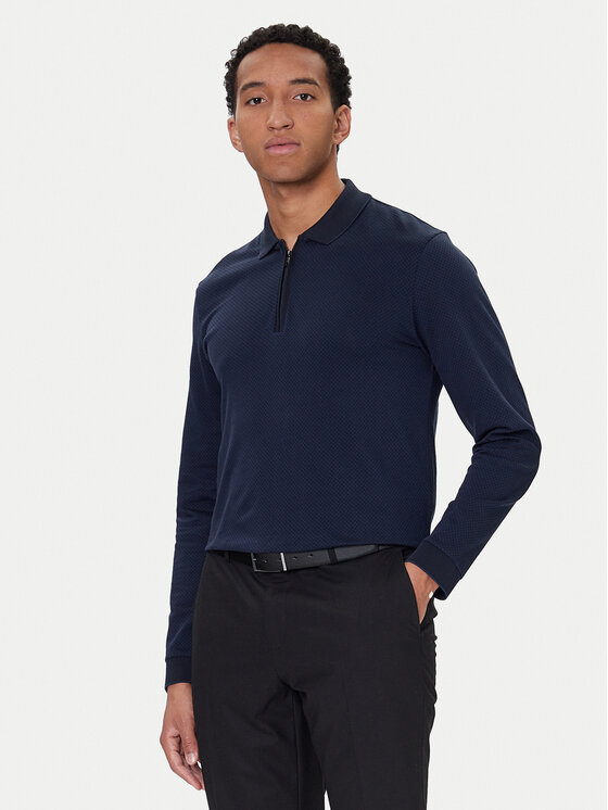 BOSS Polo marškinėliai · Tamsiai mėlyna