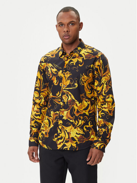 Versace Jeans Couture Marškiniai · Juoda · Regular Fit