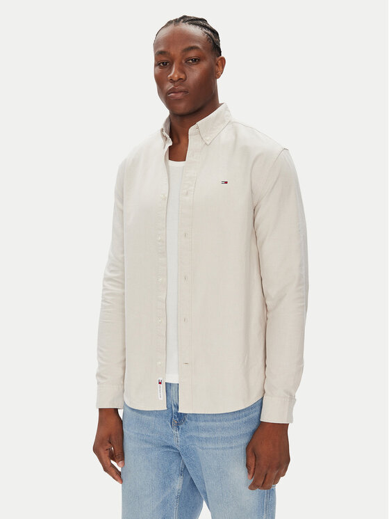 Kodas SUN15 Tommy Jeans Marškiniai · Smėlio · Regular Fit