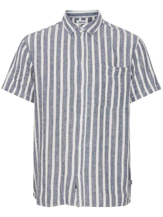 Solid Marškiniai · Mėlyna · Regular Fit