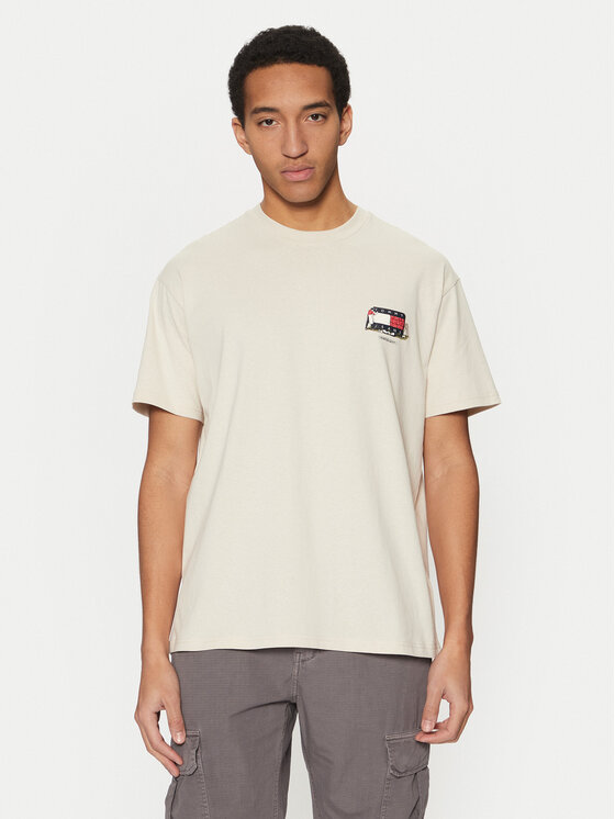 Tommy Jeans Marškinėliai · Smėlio