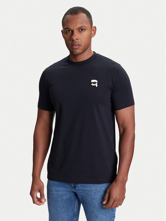 KARL LAGERFELD Marškinėliai · Tamsiai mėlyna