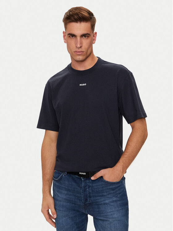 HUGO Marškinėliai · Tamsiai mėlyna