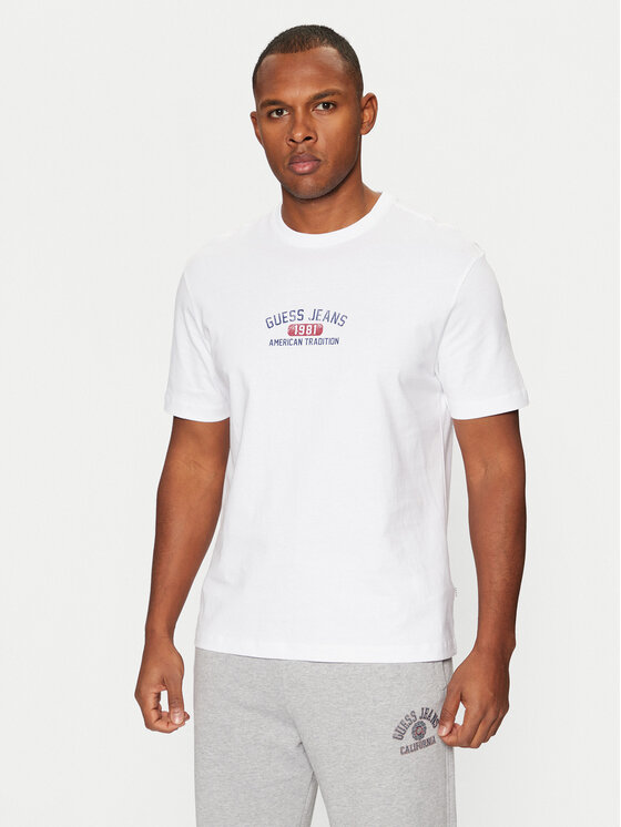 Guess Jeans Marškinėliai · Balta
