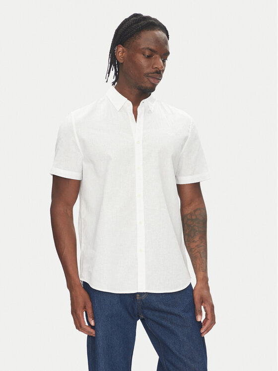 Mustang Marškiniai · Balta · Regular Fit