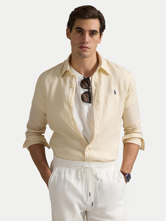 Polo Ralph Lauren Marškiniai · Smėlio · Slim Fit