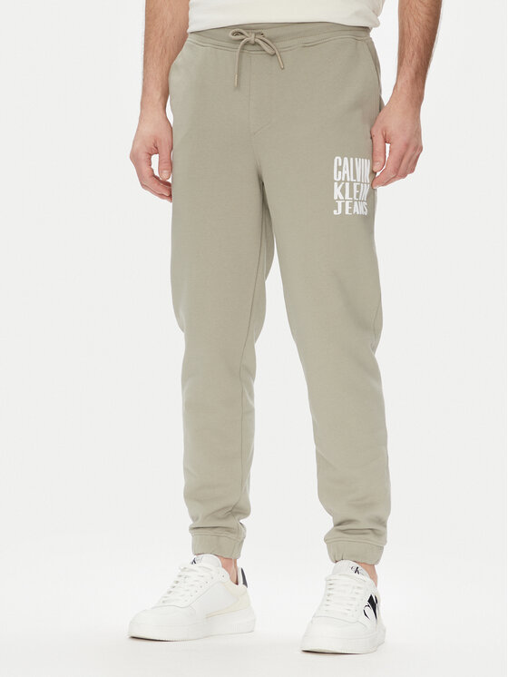 Calvin Klein Jeans Sportinės kelnės · Žalia · Regular Fit